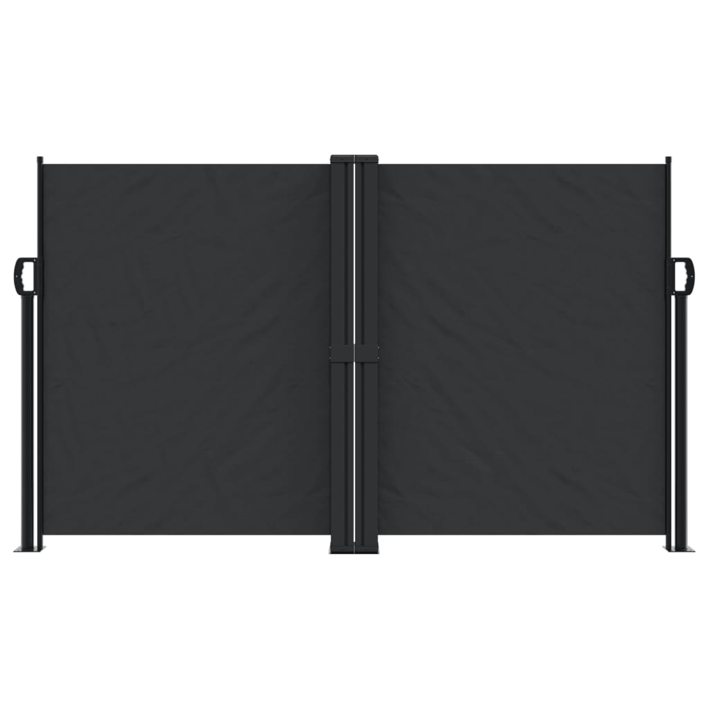 Windscherm uittrekbaar 140x600 cm zwart is nu te koop bij PeponiXL, paradijselijk wonen!