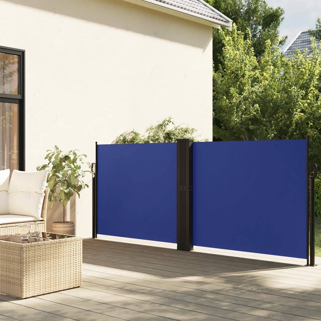 Windscherm uittrekbaar 140x600 cm blauw is nu te koop bij PeponiXL, paradijselijk wonen!