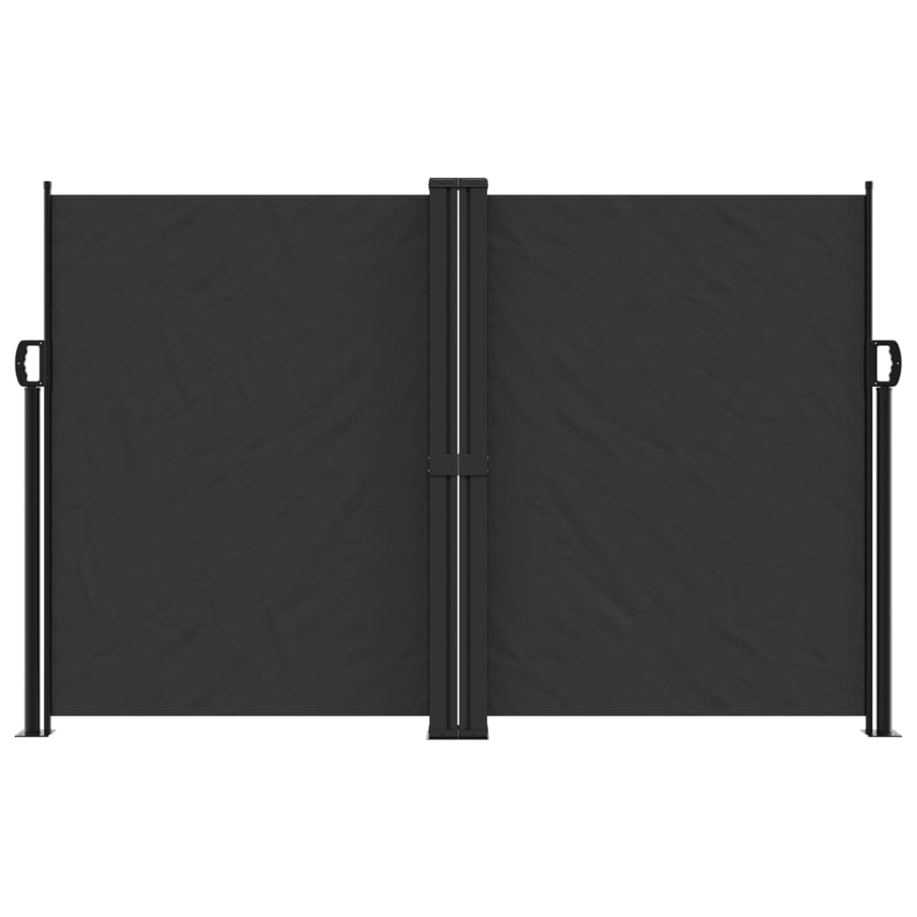 Windscherm uittrekbaar 160x600 cm zwart is nu te koop bij PeponiXL, paradijselijk wonen!