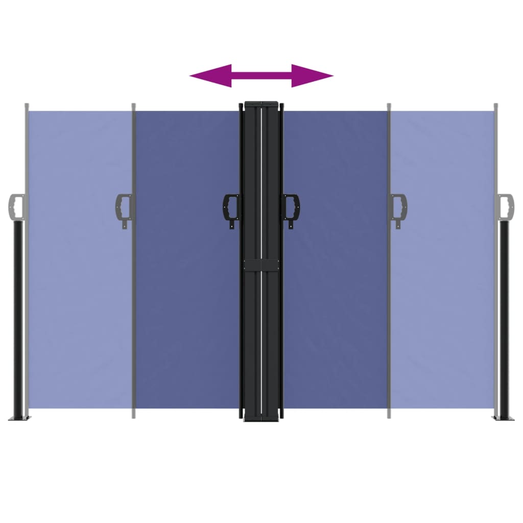 Windscherm uittrekbaar 160x600 cm blauw is nu te koop bij PeponiXL, paradijselijk wonen!