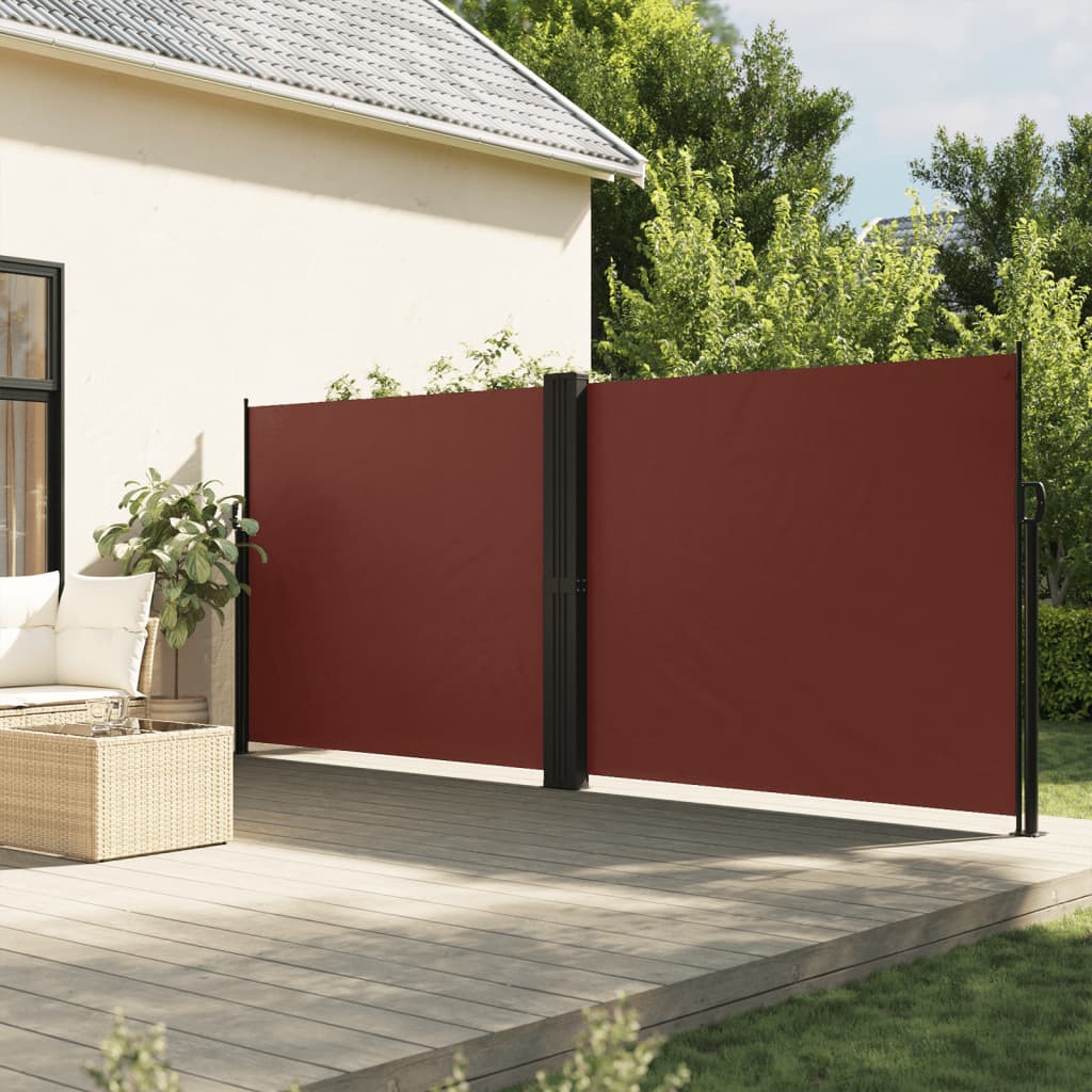 Windscherm uittrekbaar 160x600 cm bruin is nu te koop bij PeponiXL, paradijselijk wonen!