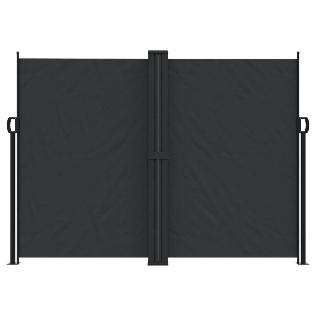 Windscherm uittrekbaar 180x600 cm zwart is nu te koop bij PeponiXL, paradijselijk wonen!