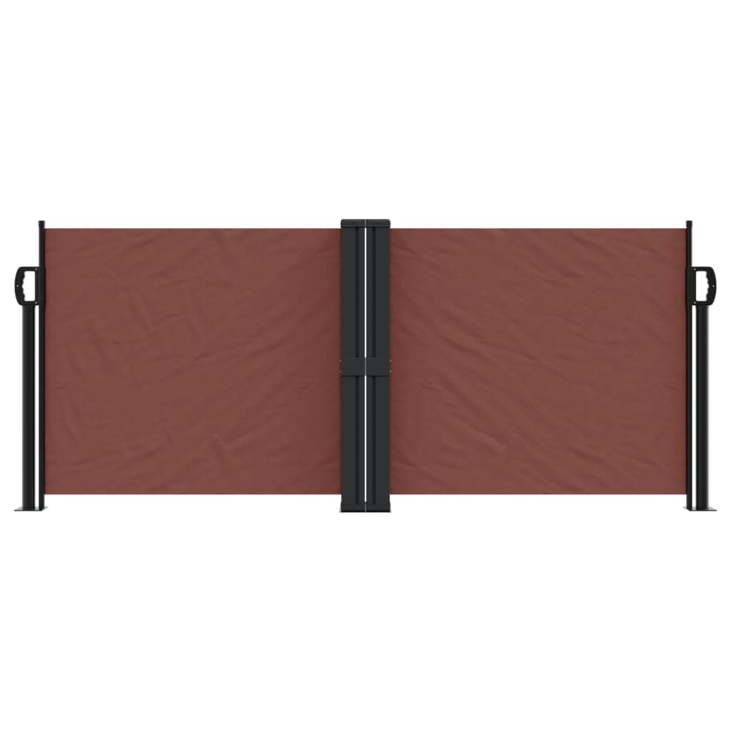 Windscherm uittrekbaar 100x1000 cm bruin is nu te koop bij PeponiXL, paradijselijk wonen!