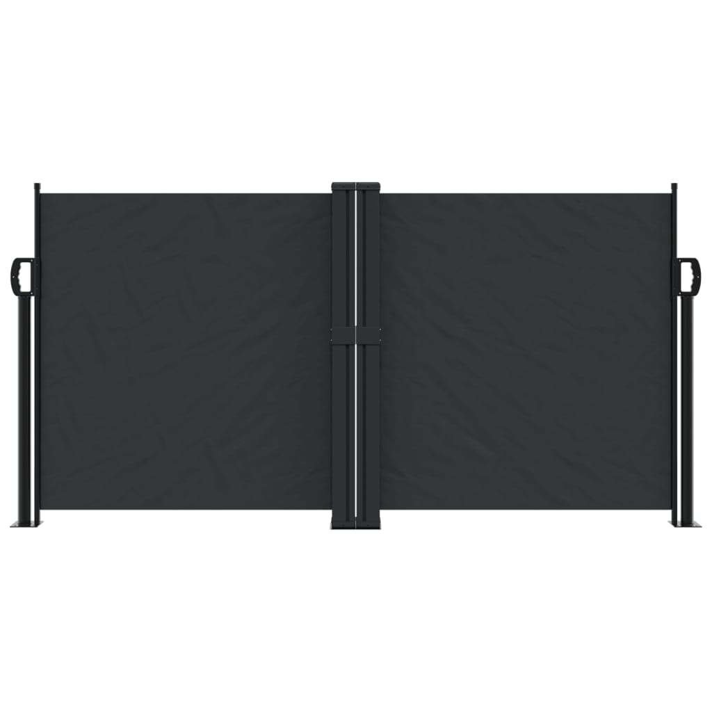 Windscherm uittrekbaar 120x1000 cm zwart is nu te koop bij PeponiXL, paradijselijk wonen!