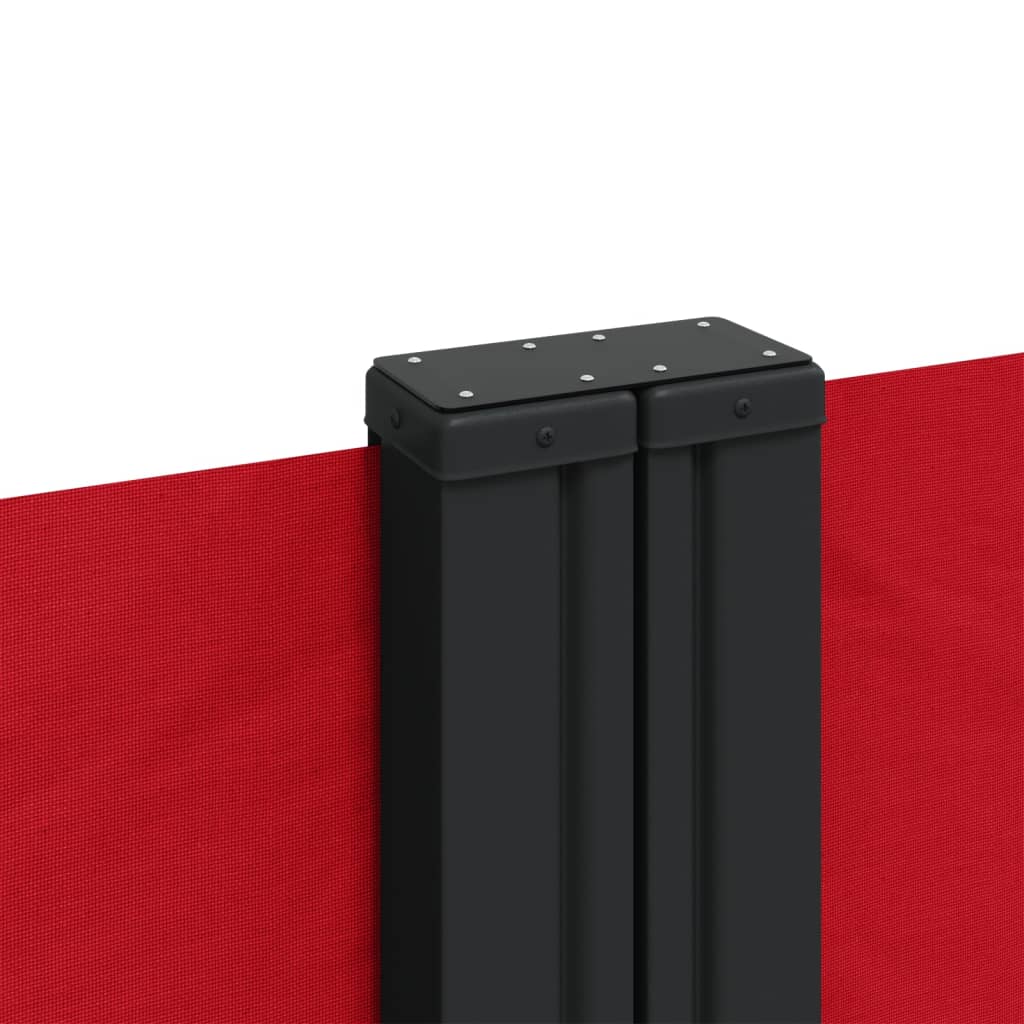 Windscherm uittrekbaar 120x1000 cm rood is nu te koop bij PeponiXL, paradijselijk wonen!
