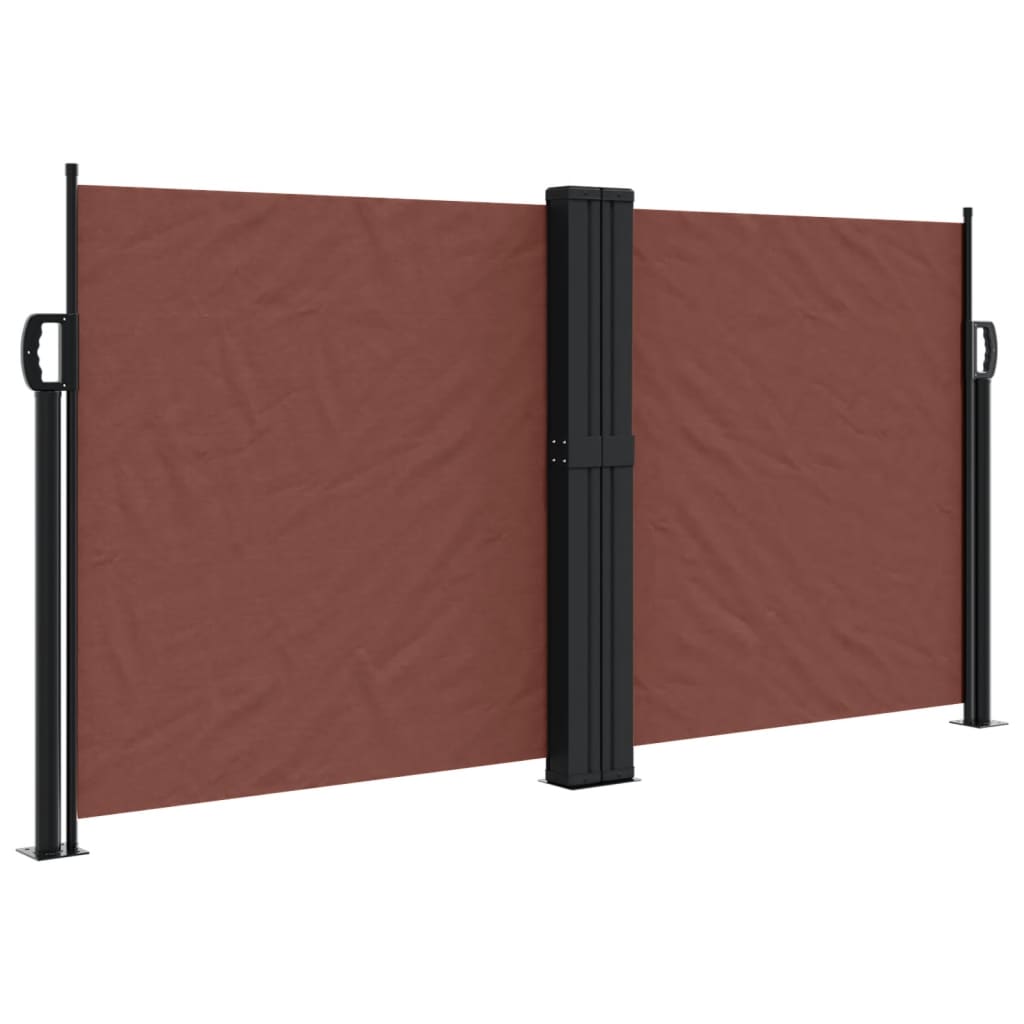 Windscherm uittrekbaar 120x1000 cm bruin is nu te koop bij PeponiXL, paradijselijk wonen!