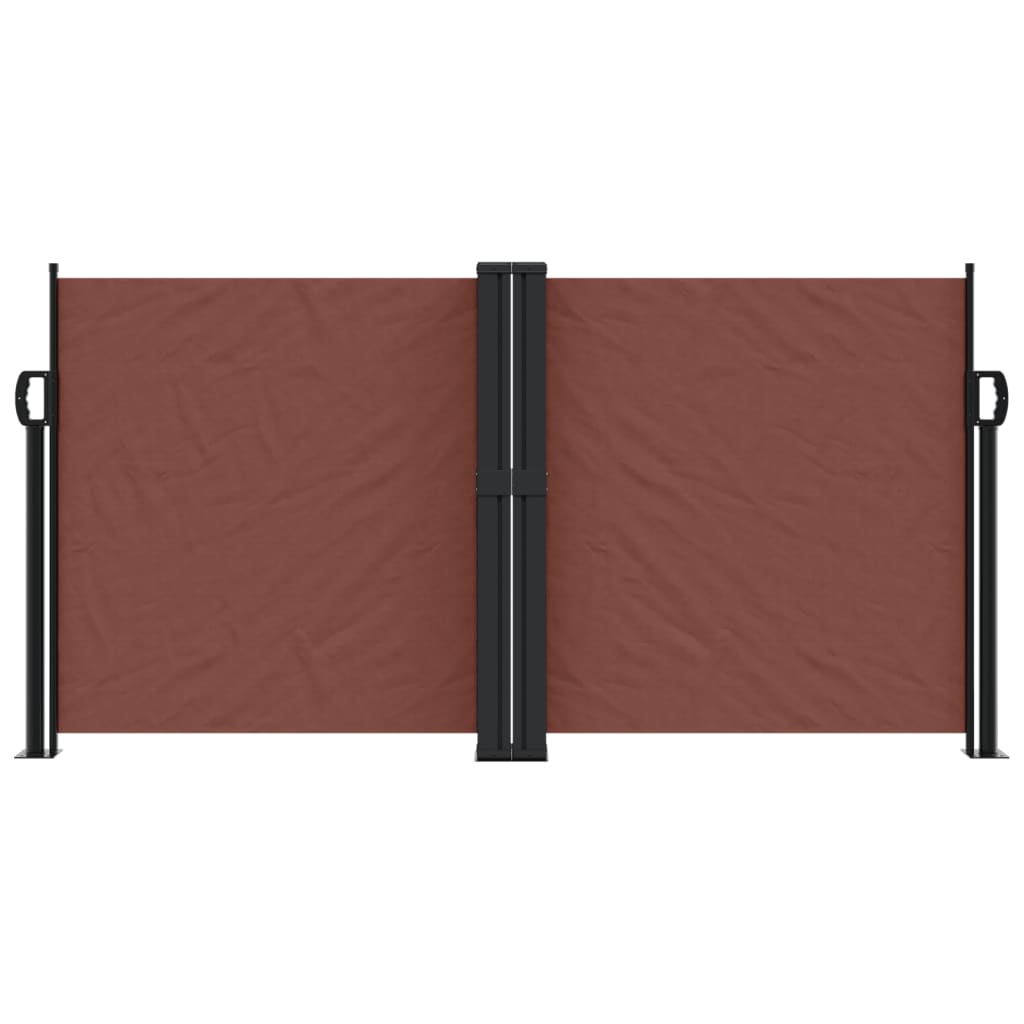 Windscherm uittrekbaar 120x1000 cm bruin is nu te koop bij PeponiXL, paradijselijk wonen!
