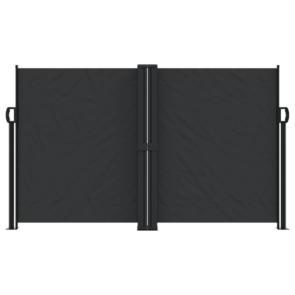 Windscherm uittrekbaar 140x1000 cm zwart is nu te koop bij PeponiXL, paradijselijk wonen!