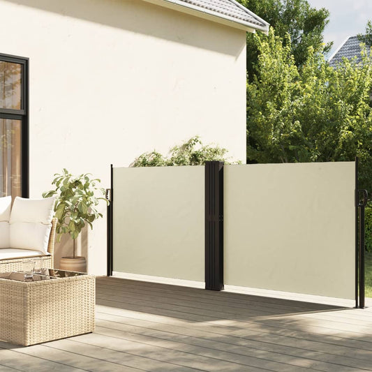Windscherm uittrekbaar 140x1000 cm crème is nu te koop bij PeponiXL, paradijselijk wonen!