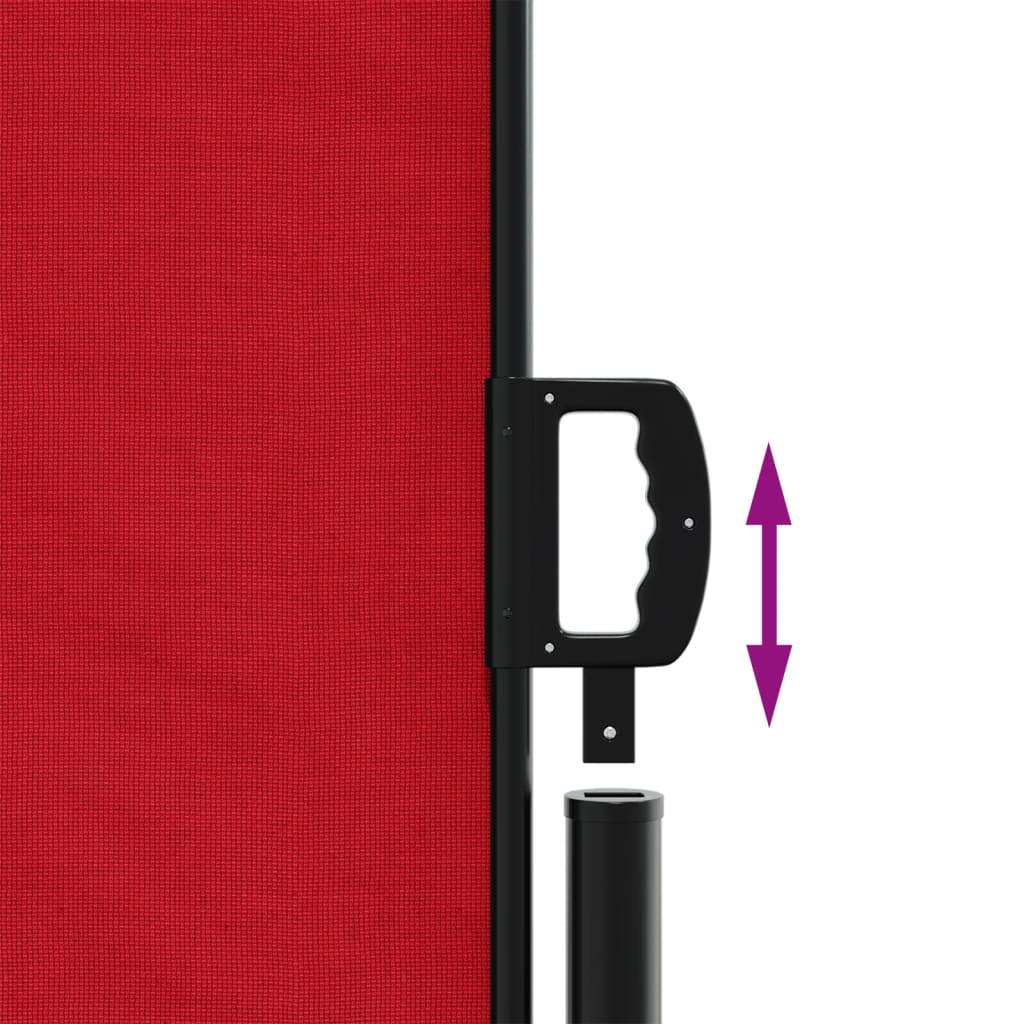 Windscherm uittrekbaar 140x1000 cm rood is nu te koop bij PeponiXL, paradijselijk wonen!