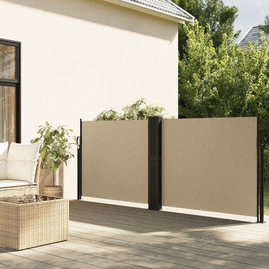 Windscherm uittrekbaar 140x1000 cm beige is nu te koop bij PeponiXL, paradijselijk wonen!
