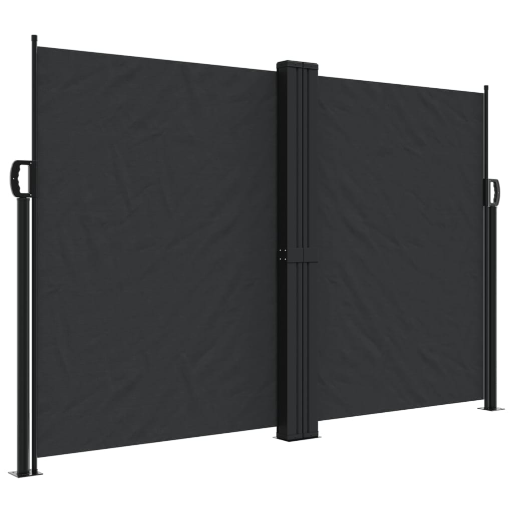 Windscherm uittrekbaar 160x1000 cm zwart is nu te koop bij PeponiXL, paradijselijk wonen!