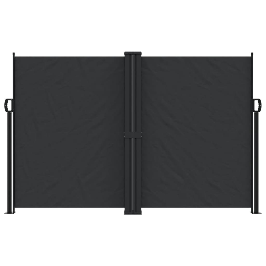 Windscherm uittrekbaar 160x1000 cm zwart is nu te koop bij PeponiXL, paradijselijk wonen!