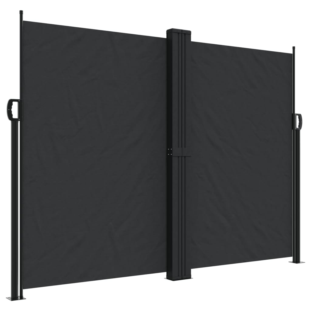 Windscherm uittrekbaar 180x1000 cm zwart is nu te koop bij PeponiXL, paradijselijk wonen!