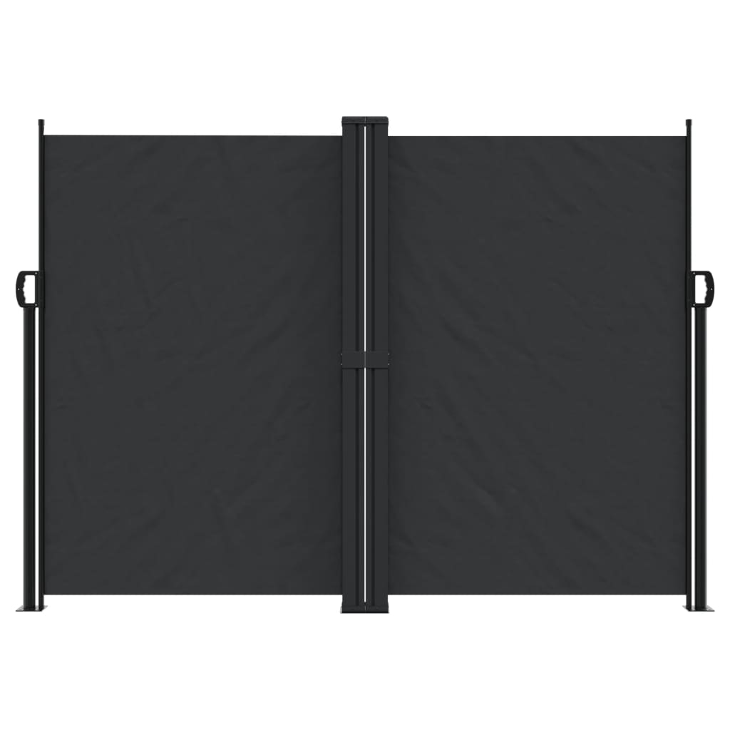 Windscherm uittrekbaar 180x1000 cm zwart is nu te koop bij PeponiXL, paradijselijk wonen!