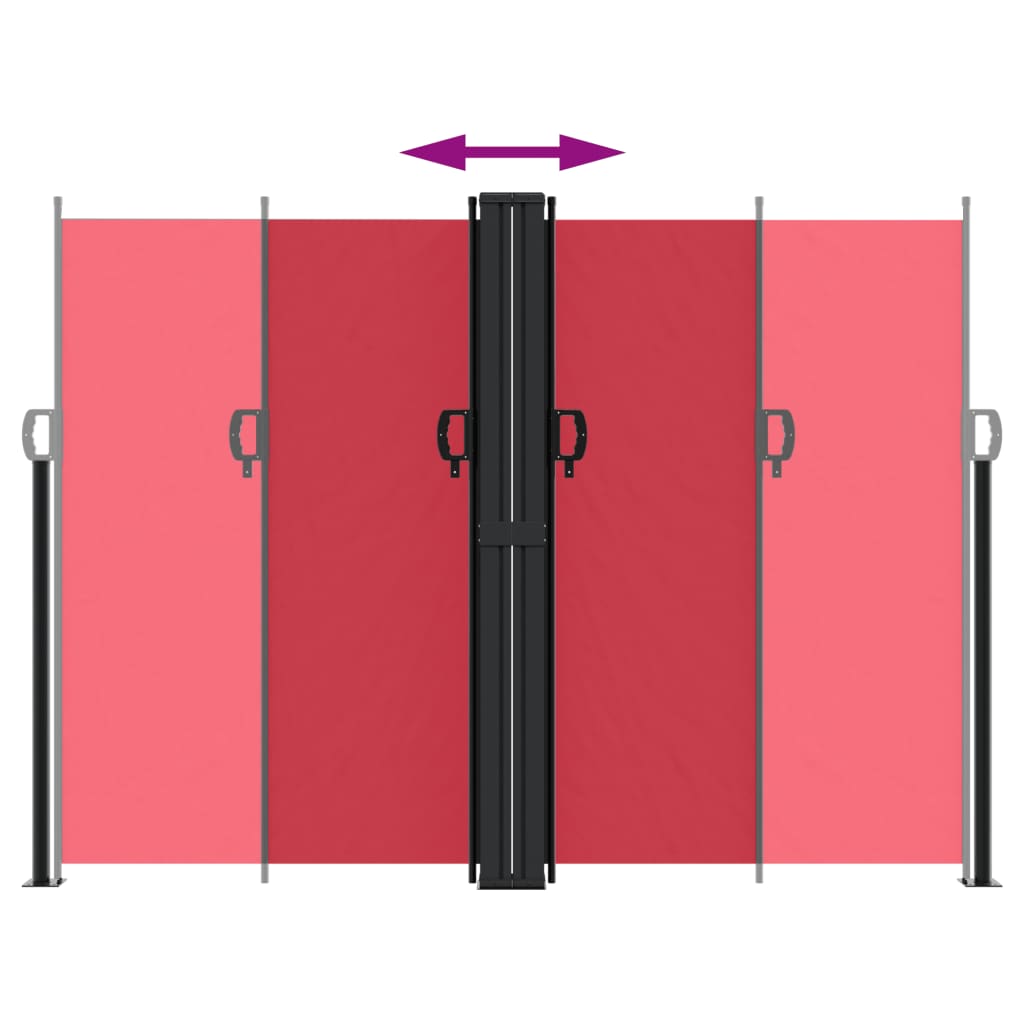 Windscherm uittrekbaar 180x1000 cm rood is nu te koop bij PeponiXL, paradijselijk wonen!