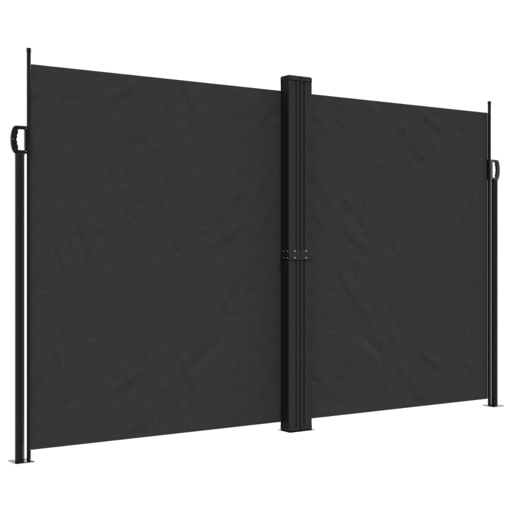 Windscherm uittrekbaar 200x1000 cm zwart is nu te koop bij PeponiXL, paradijselijk wonen!