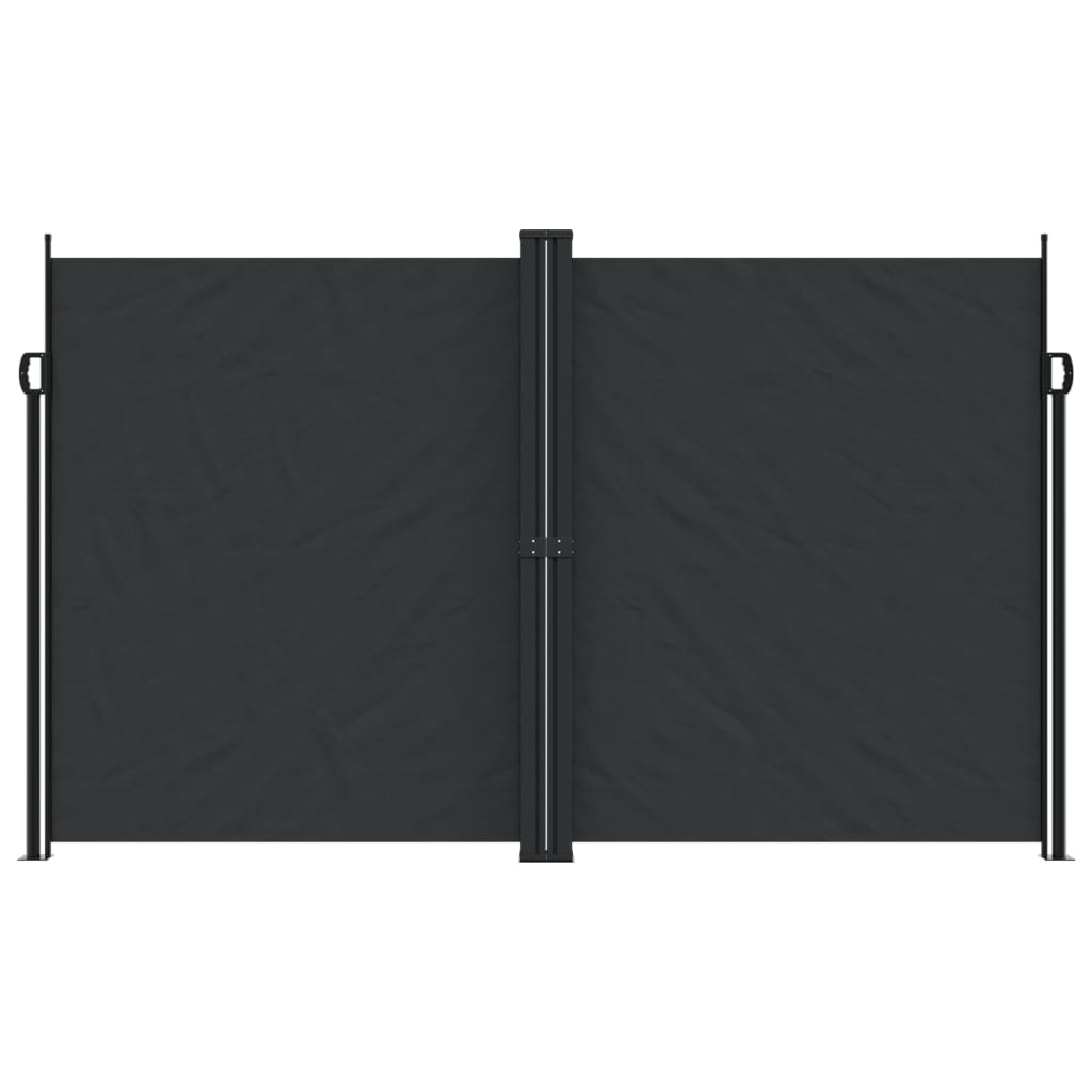 Windscherm uittrekbaar 200x1000 cm zwart is nu te koop bij PeponiXL, paradijselijk wonen!