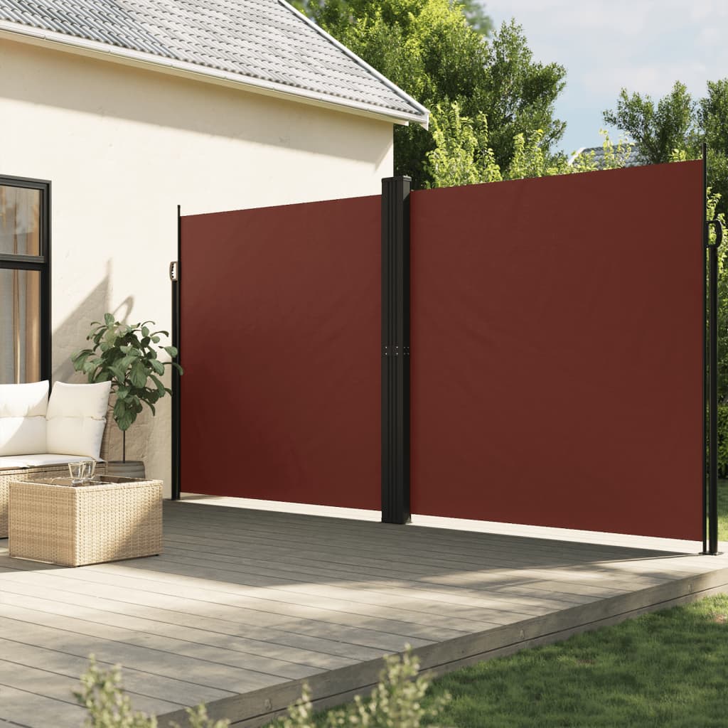 Windscherm uittrekbaar 200x1000 cm bruin is nu te koop bij PeponiXL, paradijselijk wonen!