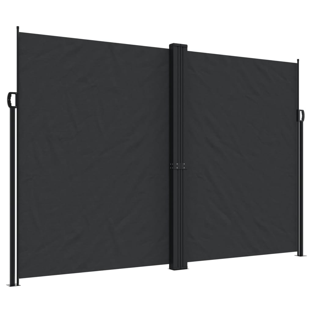 Windscherm uittrekbaar 220x1000 cm zwart is nu te koop bij PeponiXL, paradijselijk wonen!