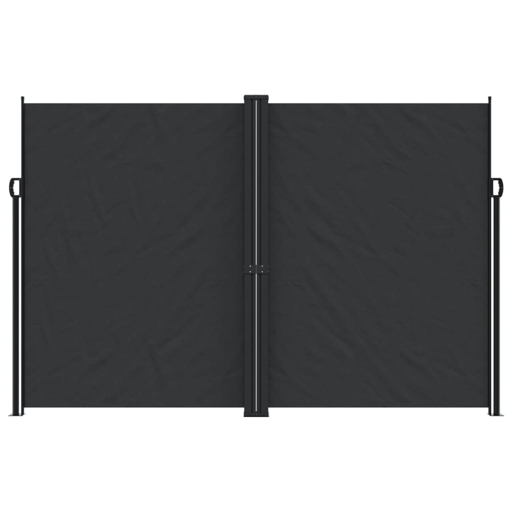 Windscherm uittrekbaar 220x1000 cm zwart is nu te koop bij PeponiXL, paradijselijk wonen!
