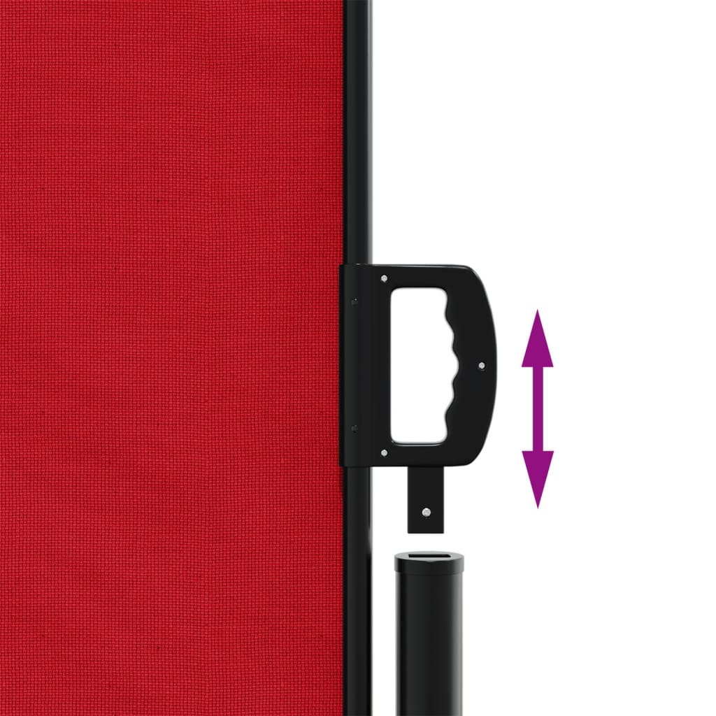 Windscherm uittrekbaar 220x1000 cm rood is nu te koop bij PeponiXL, paradijselijk wonen!