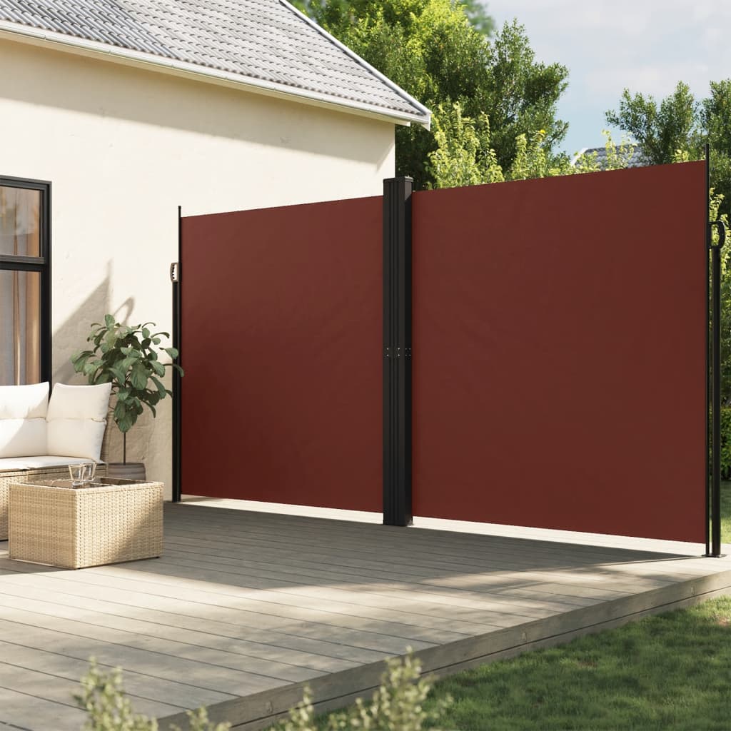 Windscherm uittrekbaar 220x1000 cm bruin is nu te koop bij PeponiXL, paradijselijk wonen!