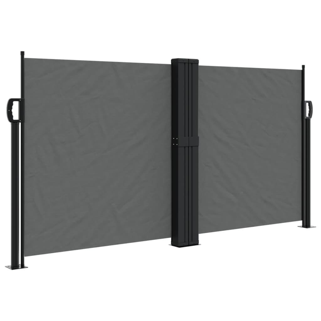 Windscherm uittrekbaar 120x1200 cm antracietkleurig is nu te koop bij PeponiXL, paradijselijk wonen!