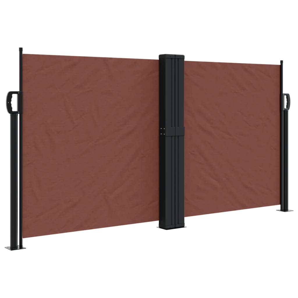 Windscherm uittrekbaar 120x1200 cm bruin is nu te koop bij PeponiXL, paradijselijk wonen!