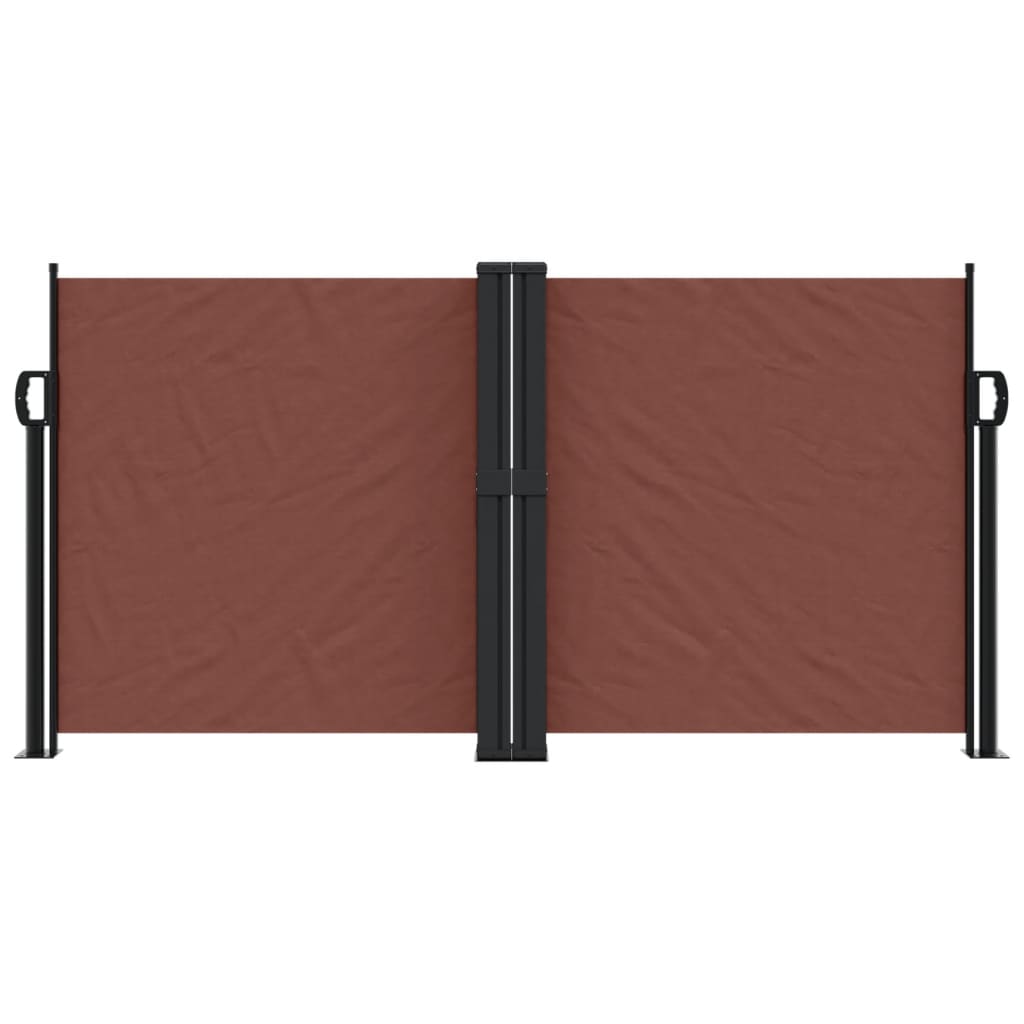 Windscherm uittrekbaar 120x1200 cm bruin is nu te koop bij PeponiXL, paradijselijk wonen!