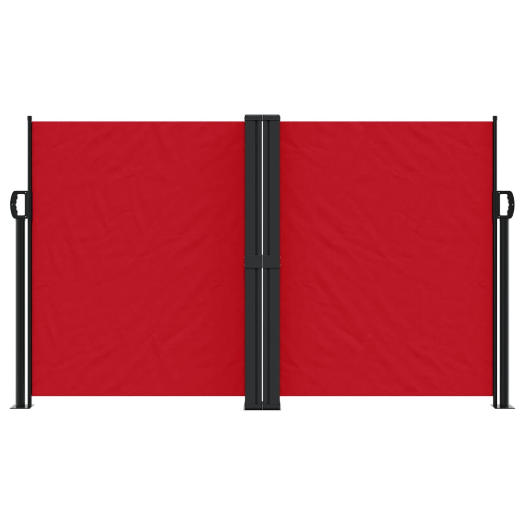 Windscherm uittrekbaar 140x1200 cm rood is nu te koop bij PeponiXL, paradijselijk wonen!