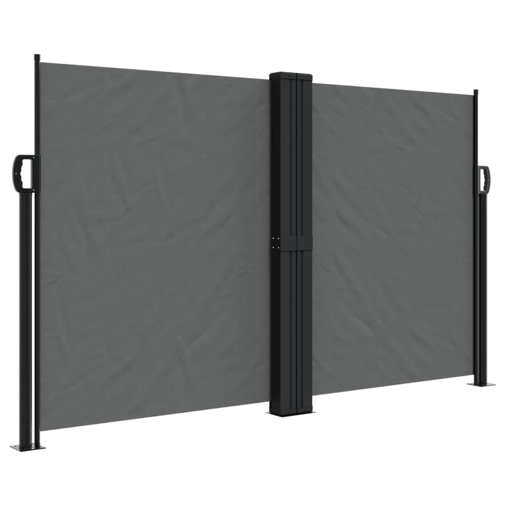Windscherm uittrekbaar 140x1200 cm antracietkleurig is nu te koop bij PeponiXL, paradijselijk wonen!