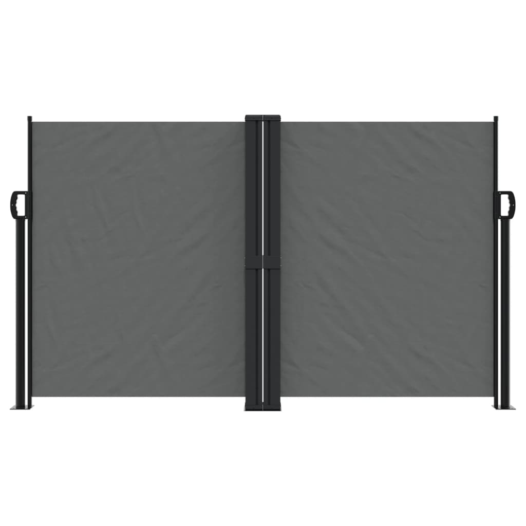 Windscherm uittrekbaar 140x1200 cm antracietkleurig is nu te koop bij PeponiXL, paradijselijk wonen!