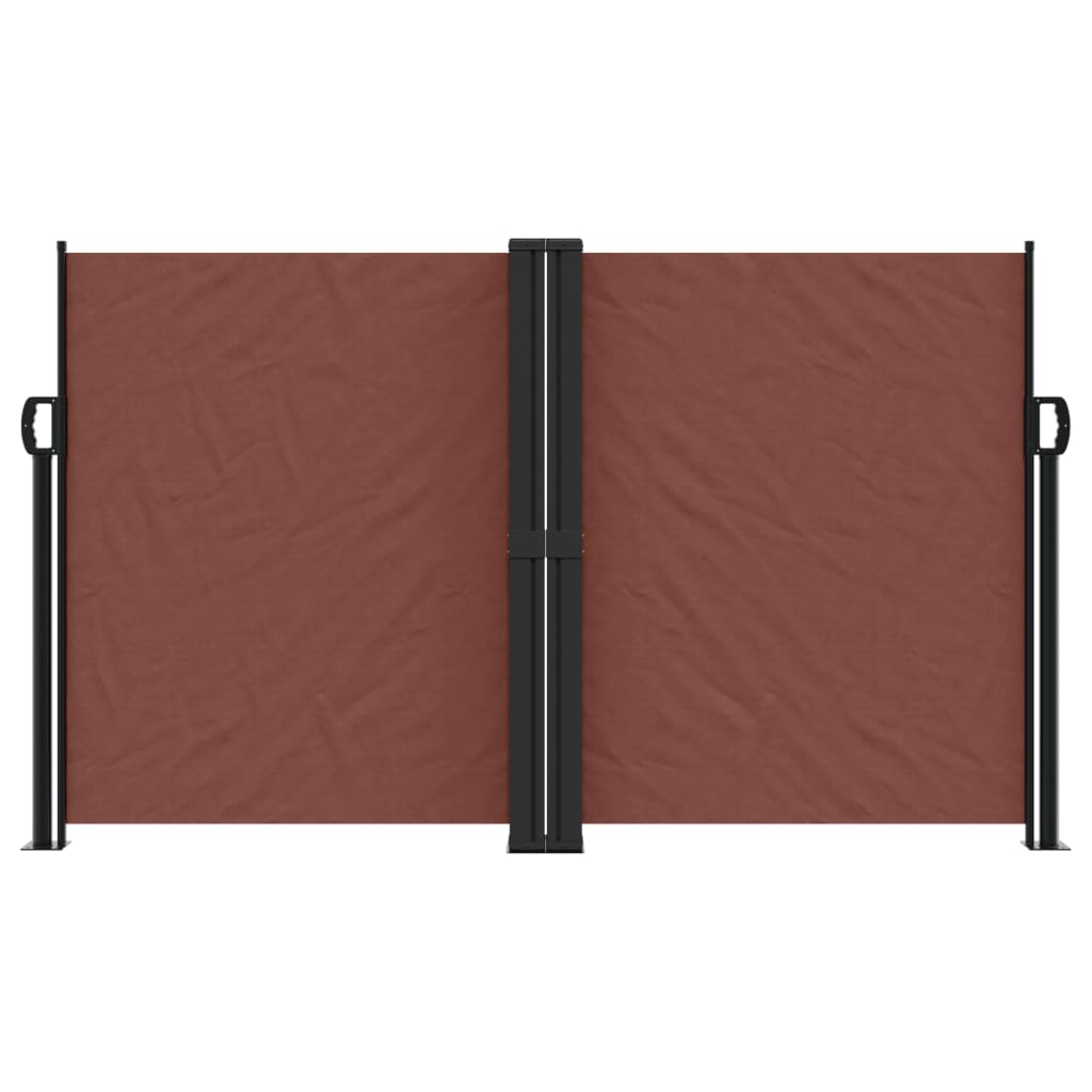 Windscherm uittrekbaar 140x1200 cm bruin is nu te koop bij PeponiXL, paradijselijk wonen!