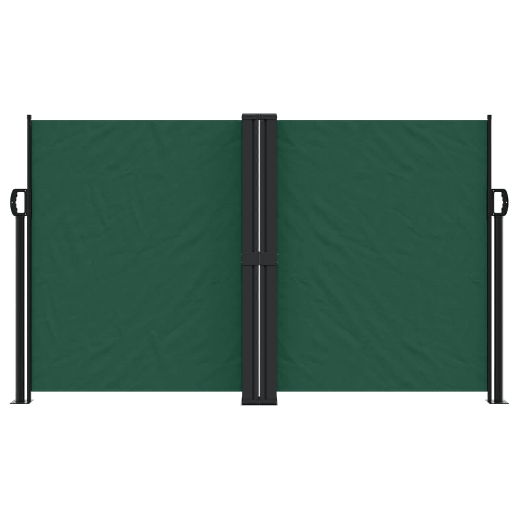 Windscherm uittrekbaar 140x1200 cm donkergroen is nu te koop bij PeponiXL, paradijselijk wonen!