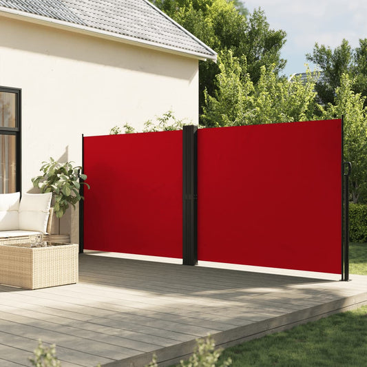 Windscherm uittrekbaar 160x1200 cm rood is nu te koop bij PeponiXL, paradijselijk wonen!
