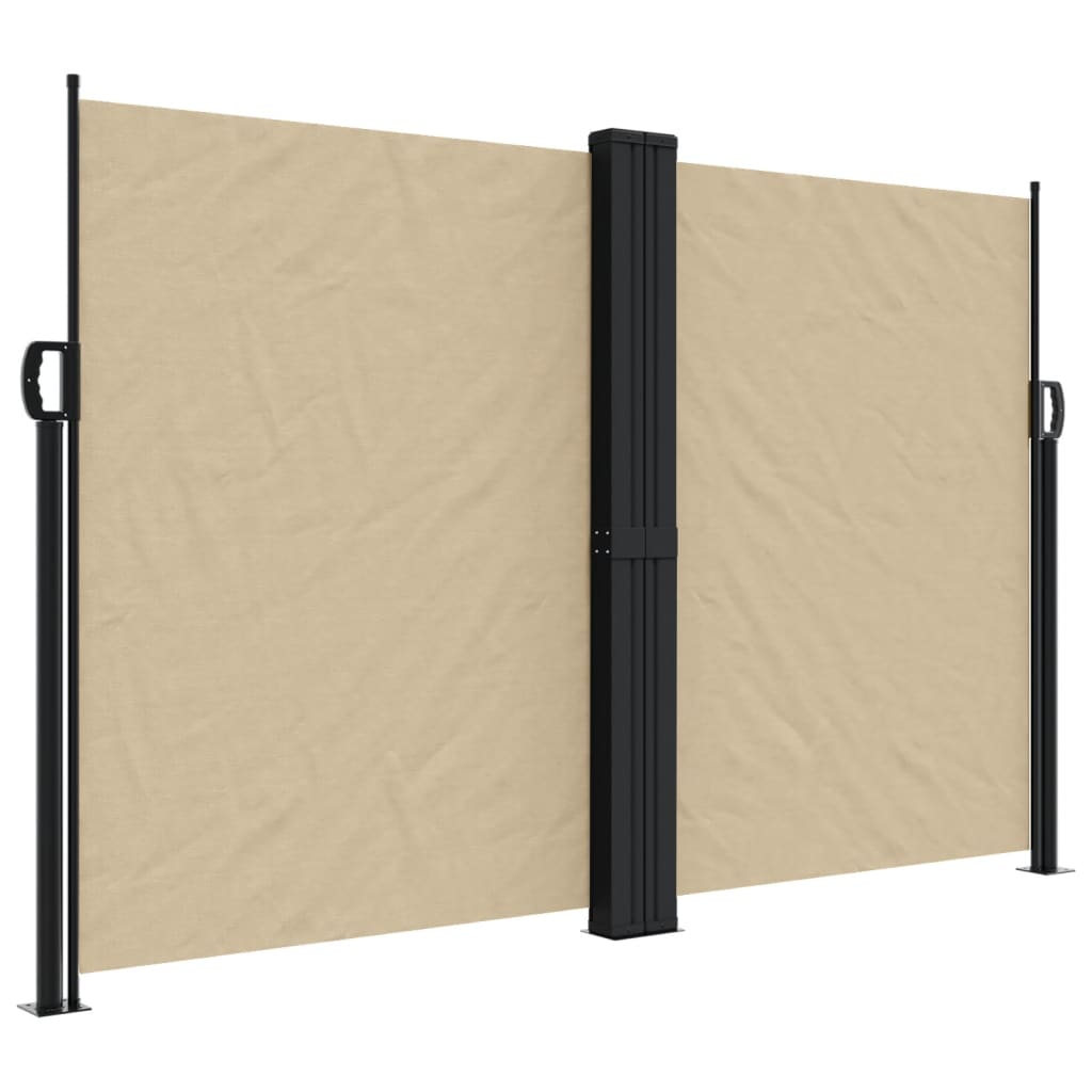 Windscherm uittrekbaar 160x1200 cm beige is nu te koop bij PeponiXL, paradijselijk wonen!