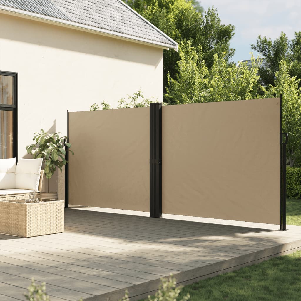 Windscherm uittrekbaar 160x1200 cm beige is nu te koop bij PeponiXL, paradijselijk wonen!