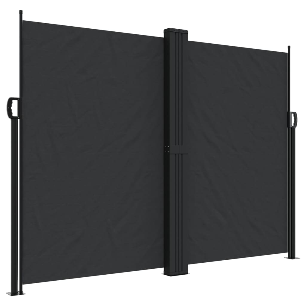 Windscherm uittrekbaar 180x1200 cm zwart is nu te koop bij PeponiXL, paradijselijk wonen!