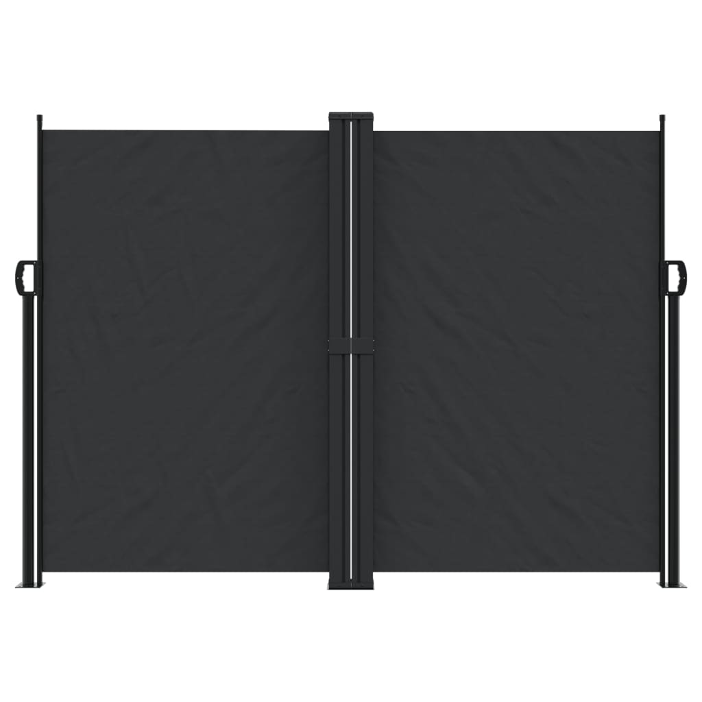 Windscherm uittrekbaar 180x1200 cm zwart is nu te koop bij PeponiXL, paradijselijk wonen!