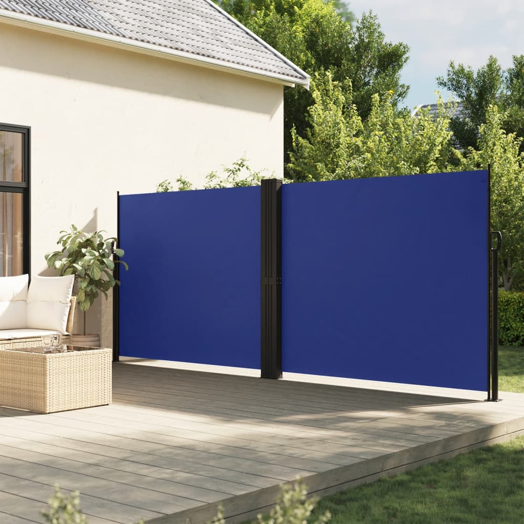 Windscherm uittrekbaar 180x1200 cm blauw is nu te koop bij PeponiXL, paradijselijk wonen!