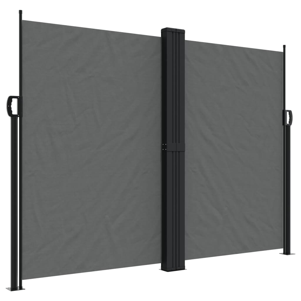 Tuinscherm uittrekbaar 180x1200 cm antracietkleurig is nu te koop bij PeponiXL, paradijselijk wonen!