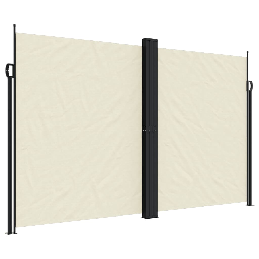 Tuinscherm uittrekbaar 200x1200 cm crèmekleurig is nu te koop bij PeponiXL, paradijselijk wonen!