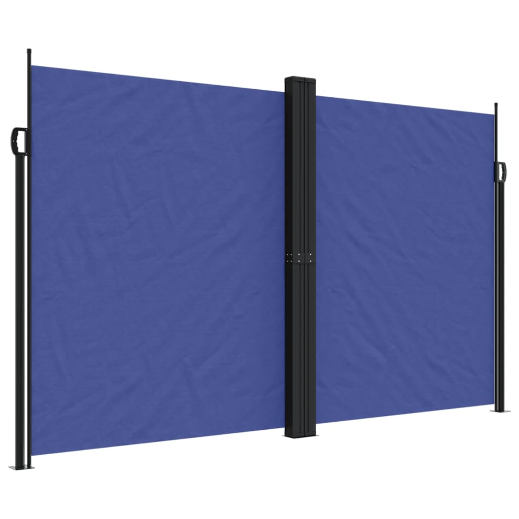Tuinscherm uittrekbaar 200x1200 cm blauw is nu te koop bij PeponiXL, paradijselijk wonen!