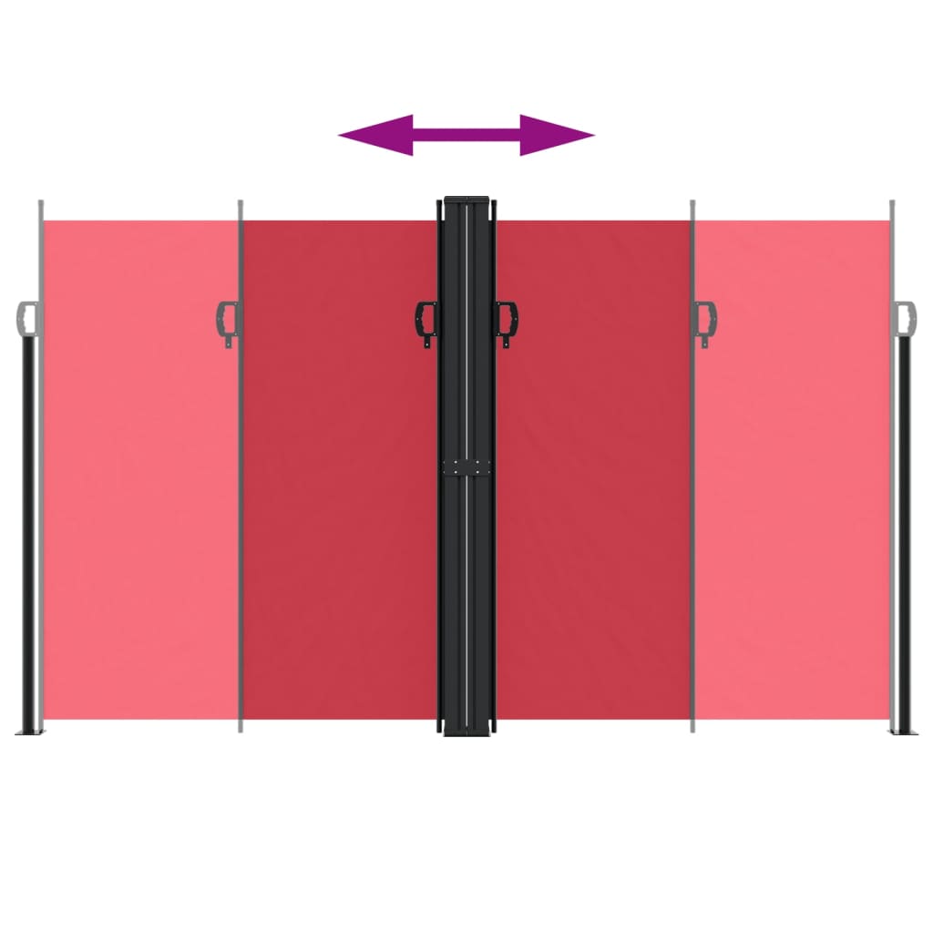 Tuinscherm uittrekbaar 200x1200 cm rood is nu te koop bij PeponiXL, paradijselijk wonen!