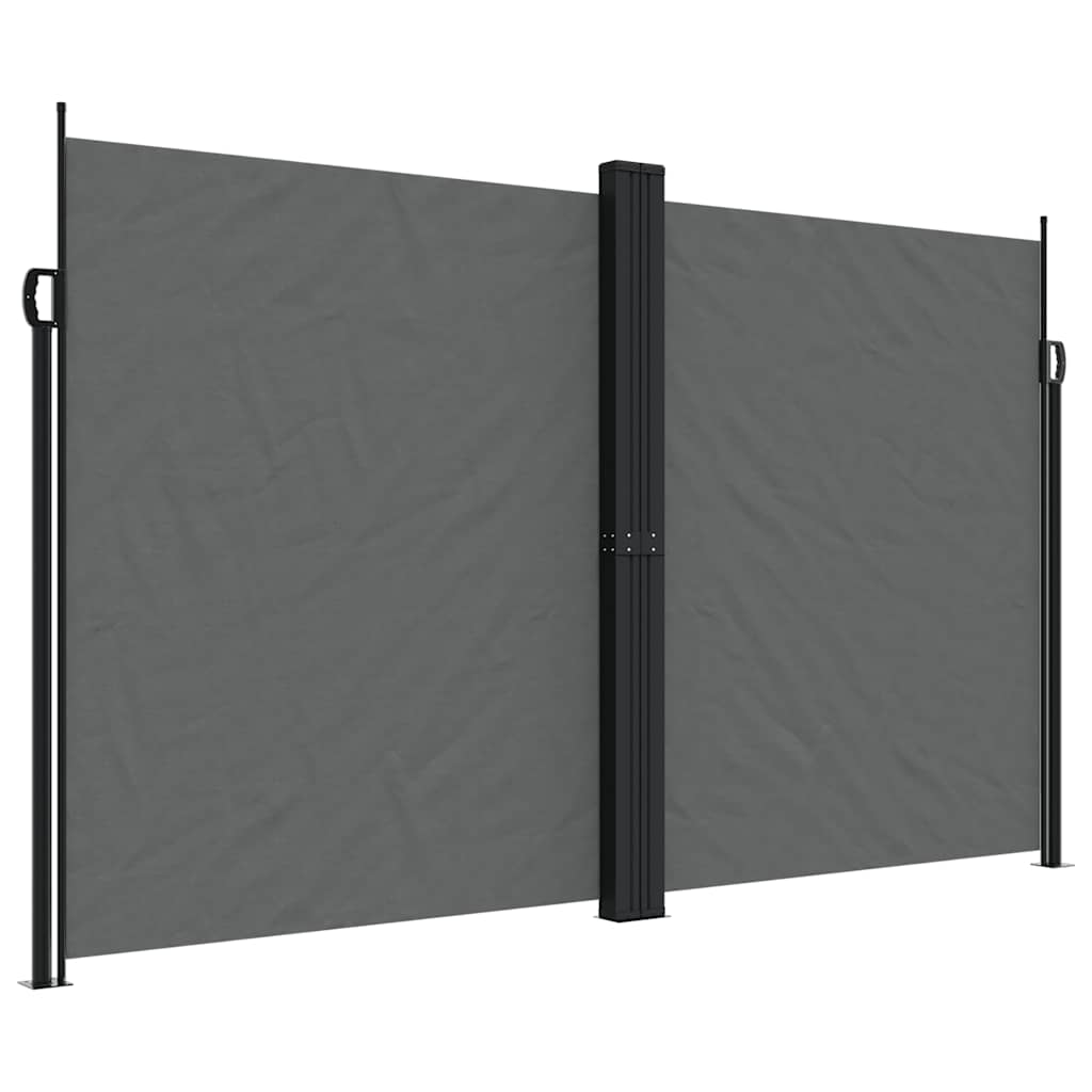 Tuinscherm uittrekbaar 200x1200 cm antracietkleurig is nu te koop bij PeponiXL, paradijselijk wonen!