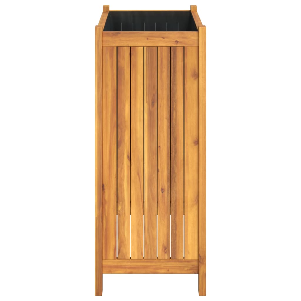 Plantenbak met voering 54x31x75 cm massief acaciahout is nu te koop bij PeponiXL, paradijselijk wonen!