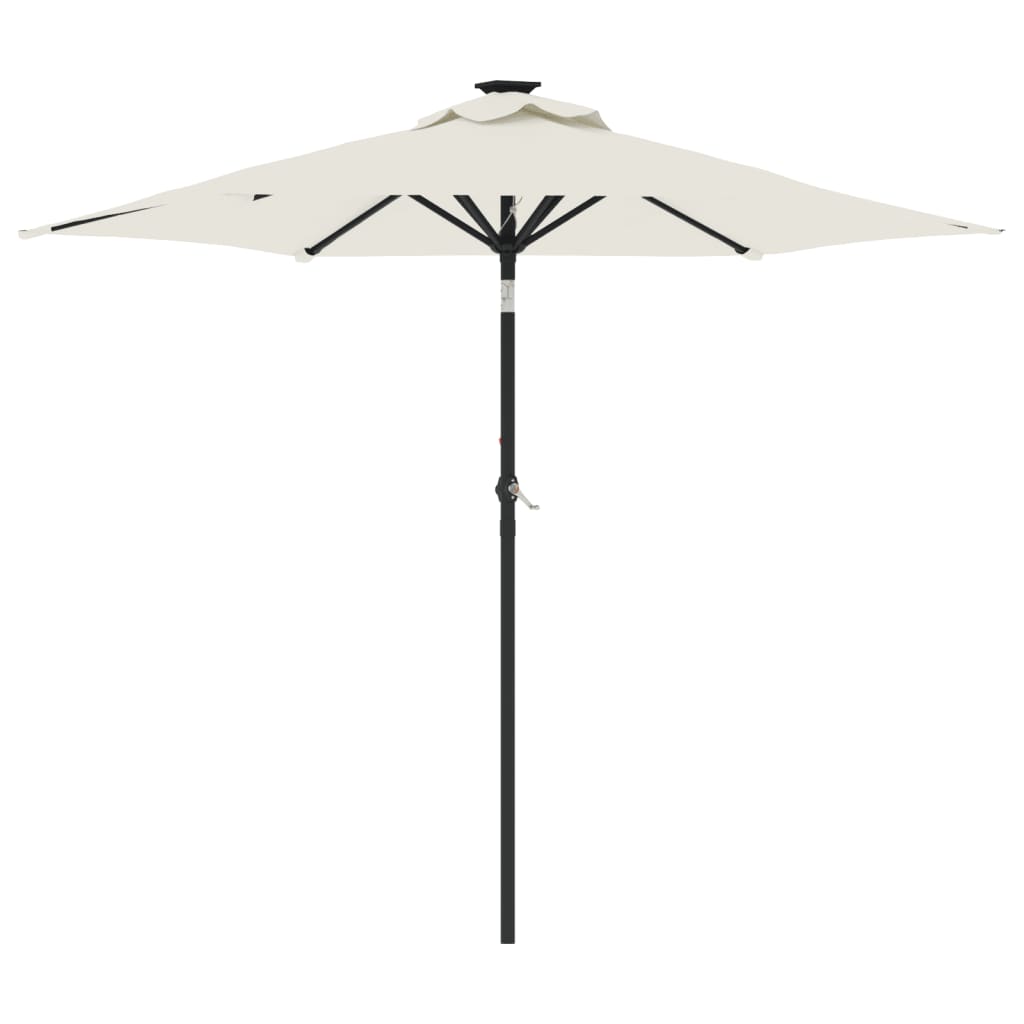 Parasol met stalen paal 225x225x212 cm wit is nu te koop bij PeponiXL, paradijselijk wonen!