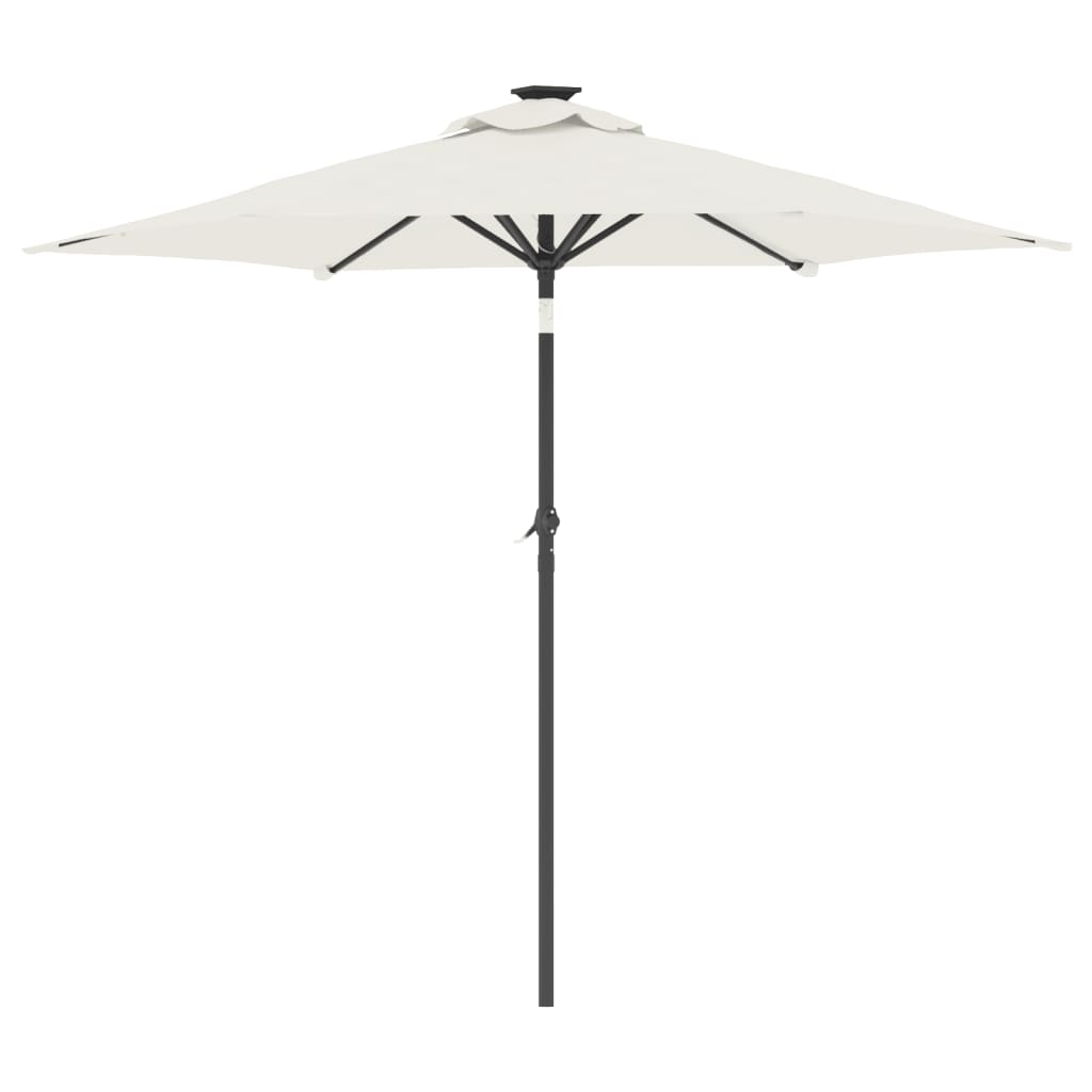 Parasol met stalen paal 225x225x212 cm wit is nu te koop bij PeponiXL, paradijselijk wonen!