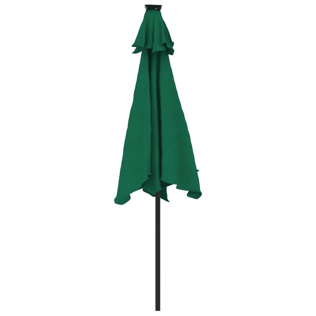 Parasol met stalen paal 225x225x212 cm groen is nu te koop bij PeponiXL, paradijselijk wonen!
